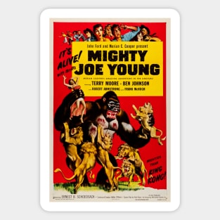 Mighty Joe Young 1953 Film Advertisement Retro Movie Sticker